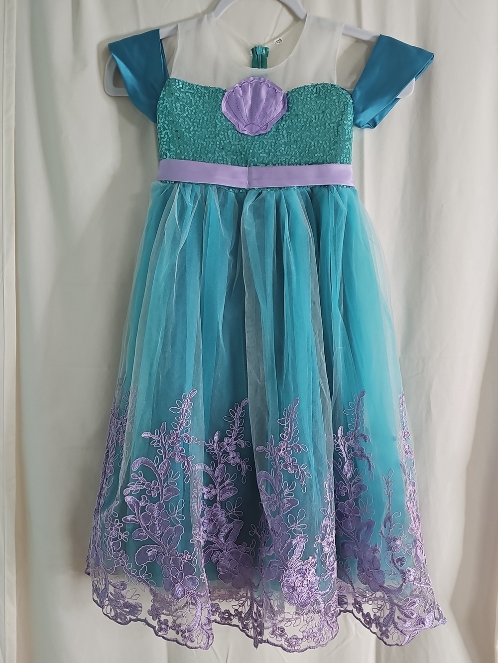 Costume Turquoise & Lavender Tulle Party Dress